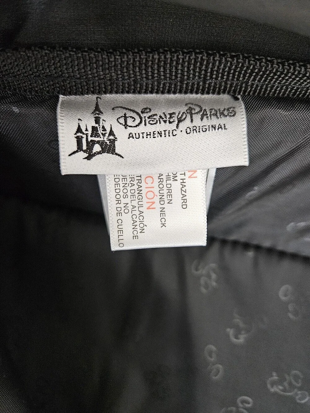 Walt Disney World Parks Backpack Black Rainbow Mickey Mouse Print Travel Bag Zip - Picture 5 of 7